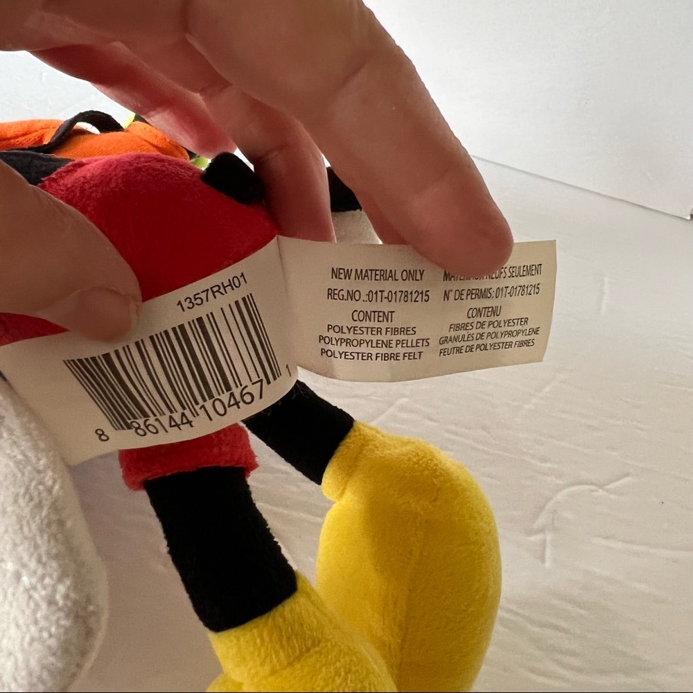 Disney Collection Goofy (with tags) and Mickey Mouse 10" Plush Stuffed Toy Lot - Picture 10 of 12